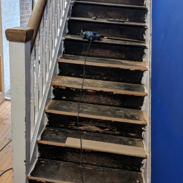Bexhill - Staircase Before Oak Makeover