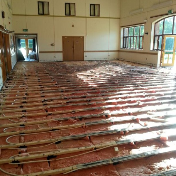 Academy Wood Flooring   Pett Village Hall - Installation over underfloor heating