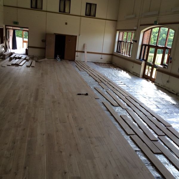 Academy Wood Flooring Pett Village Hall - Installation