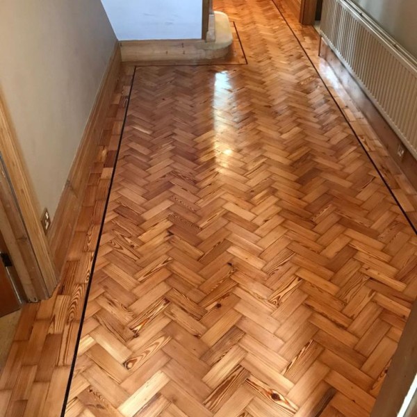 Douglas Fir Reclaimed wood installation Sanded and Oiled