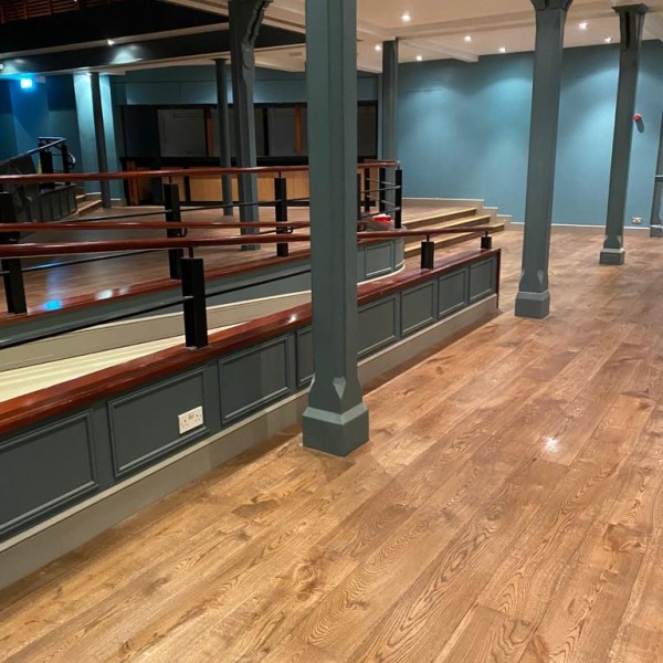 Eastbourne Wintergarden Staki Engineered Walnut Installation 2