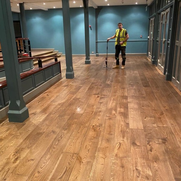 Eastbourne Wintergarden Staki Engineered Walnut Installation 3