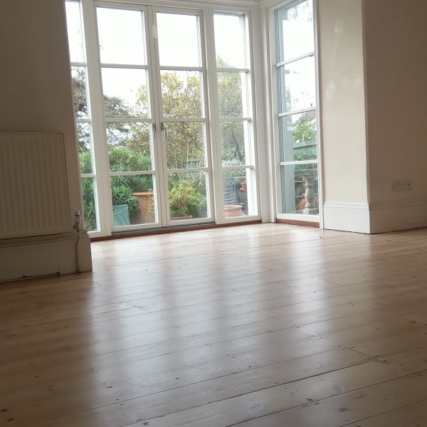 Pine Floorboards with a Bona White finish