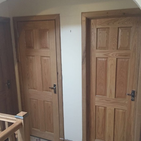 New Solid Oak Deanta Doors Supplied and Fitted