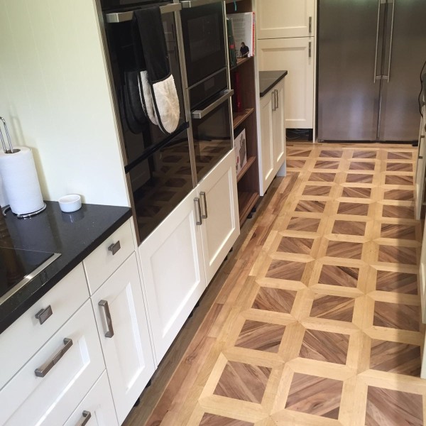 Walnut and Oak Floor Sanded and Sealed in Hawkhurst