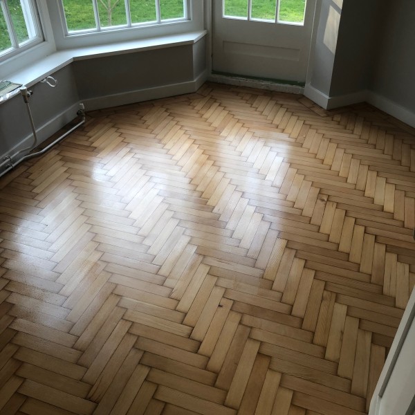 Maple Herrinbone restored