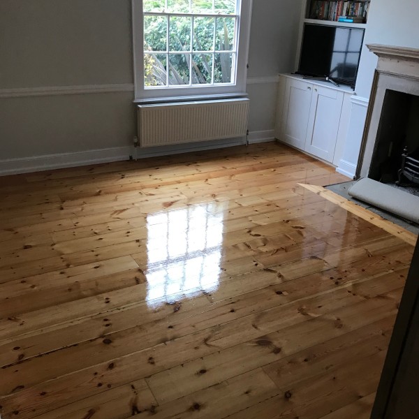 Rustic Pine Flooring Sanded and sealed