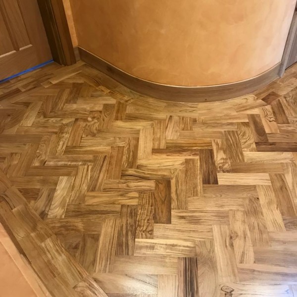 Teak Parquet Installation