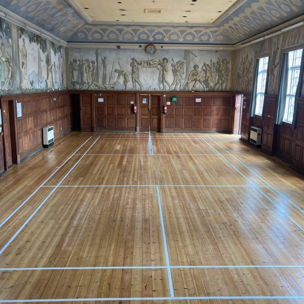 Victory Hall Balcombe Sanded sealed and court lines reinstated
